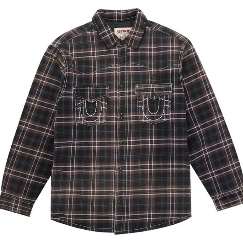 Supreme True religion, quilted flannel (size extra large )new in bag - Picture 2 of 14
